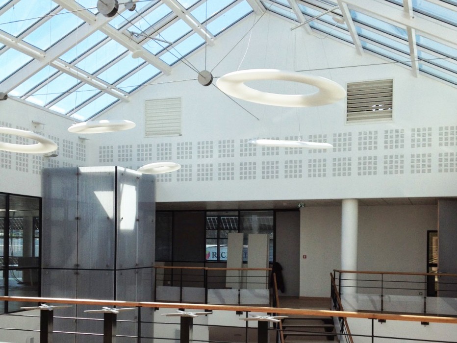 Installation adiabatique atrium