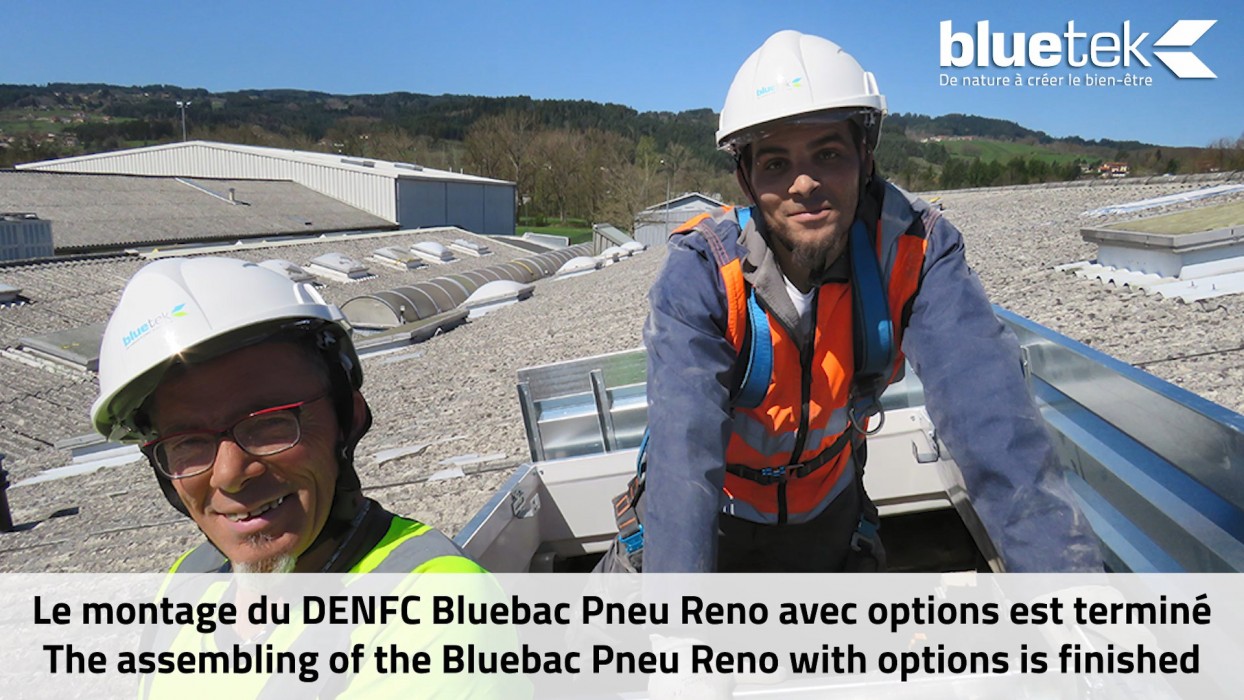 Image actualité Bluetek vidéo instructions montage Bluebac Pneu Réno lanterneau rénovation toiture fibro amiante ciment
